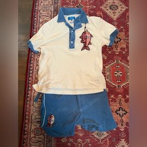 Tombolo 'Le Sirenuse' Pop-Over Cabana Terrycloth Set Sold Out Large